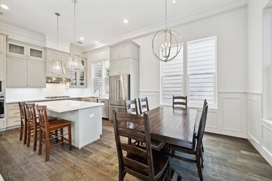 Kitchen and dining area on first floor