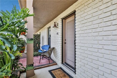 Front door with garden patio