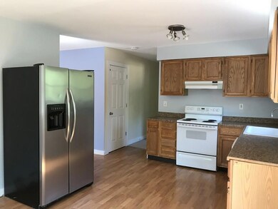 Newer kitchen with dining area.