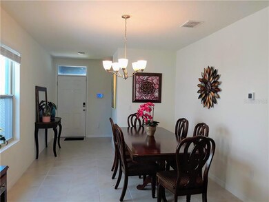 Picture from kitchen, laundry room and garage are 
