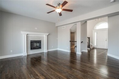 View from family room to entrance.