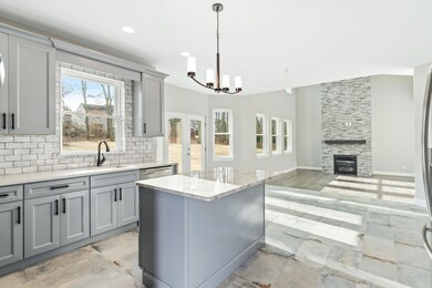 Kitchen into Family Room