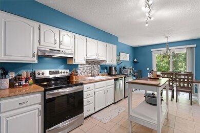 Large kitchen and dining room area
