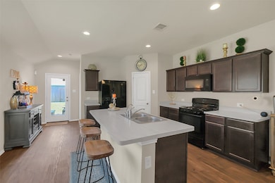 Kitchen area open concept