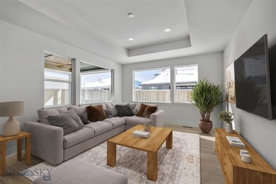 Virtually staged family room
