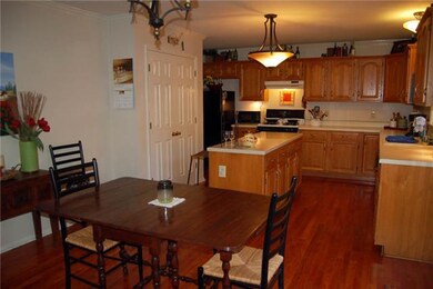 Kitchen opens to family room for a very functional space.