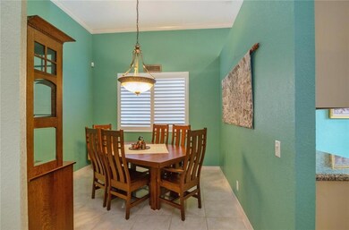 A large formal dining room, which can be converted