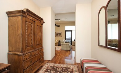View from the entry looking towards the living room.