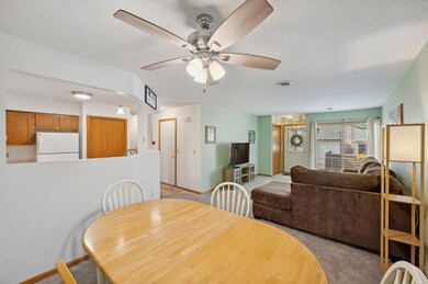 Kitchen, Dining and living room flows nicely and feels open with great space. With patio access!