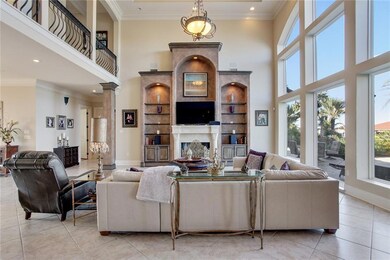 Greatroom with 23 foot ceiling
