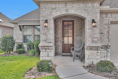 Covered front porch entry