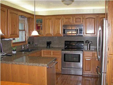 The kitchen is everyone's dream kitchen with grani