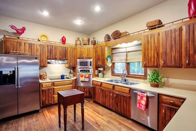 Kitchen with stainless appliances