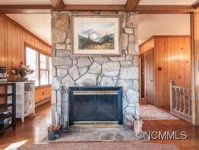 wood burning FP main floor