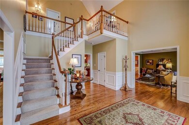 Grand Foyer with 22' tall ceilings