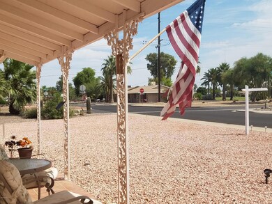 Front porch view of golf course