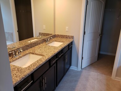 Dual vanities, granite counters