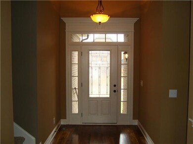 Entry Foyer with 3/4 Inch Oak Hardwood Floors.   