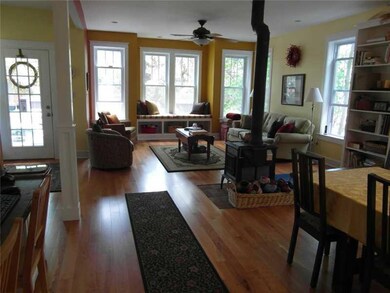 Den/Family/Great Room. The wood stove in the Famil