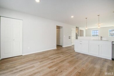 The large great room has an abundance of natural l