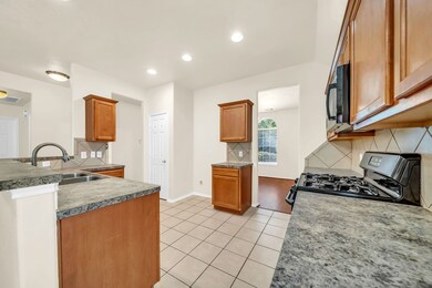 Lots of counter space, new microwave, breakfast bar and pantry