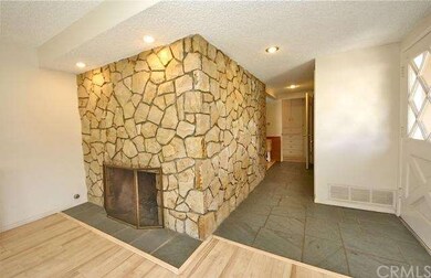 Beautiful rock wall with fireplace