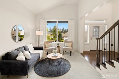 Formal living room off entry.  Plantation shutters throughout home!