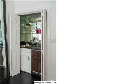 Wet bar in the Living Room