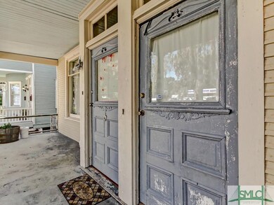 front doors to units (downstairs on the left, upst