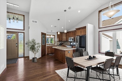 Virtually Staged Kitchen and Dining