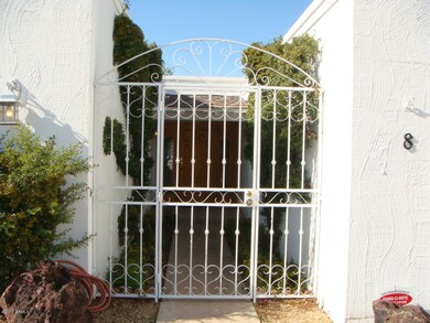 Courtyard at front door