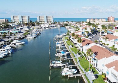 Aerial view looking out to Gulf of Mexico