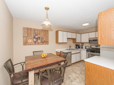 Eat in kitchen. Fresh paint and new vinyl floors.
