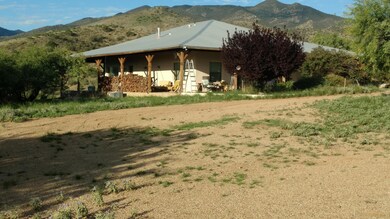 NE corner of house