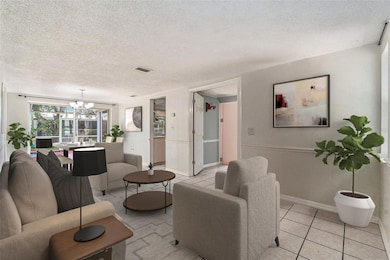 Virtual staged sitting room