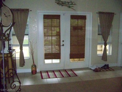 Front entry from inside home