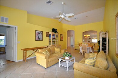 Open floor plan with living and dining combination