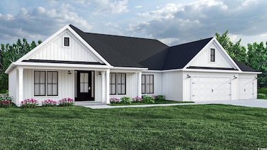 View of front of home featuring a front lawn and a