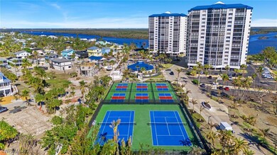 Aerial view with a water view virtually enhanced i