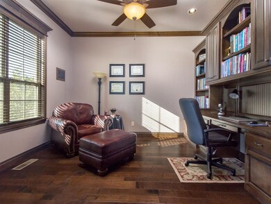 Nice Hardwoods and Built-ins in Study