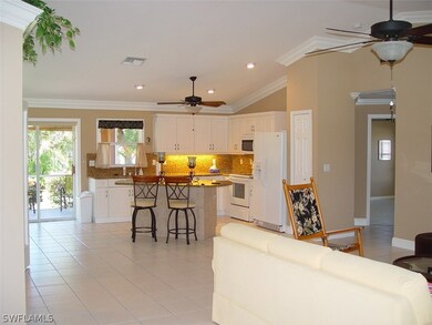 Open Floor Plan with Tiled Floors