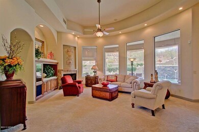 Formal Living Room Pool & Mountain Views