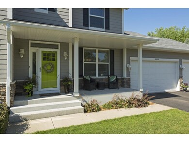The front porch is the perfect place to enjoy the 