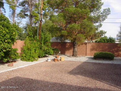 Walled backyard