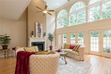 Beautiful formal living room with abundant sunligh