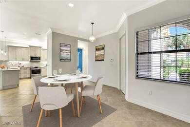 Dining room is virtually staged