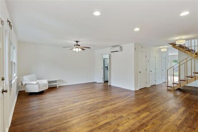 Large living and dining room