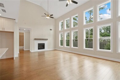 Wall of windows Note: not actual home. Photo of previously built Lawrence plan