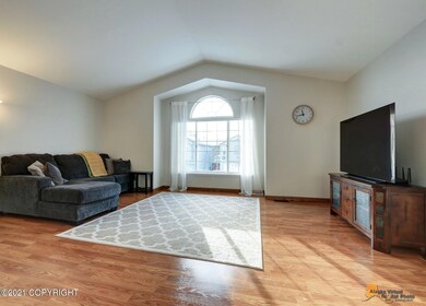 Living Room w/ Cathedral Ceiling