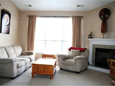Living Room. Generous size living room with firepl